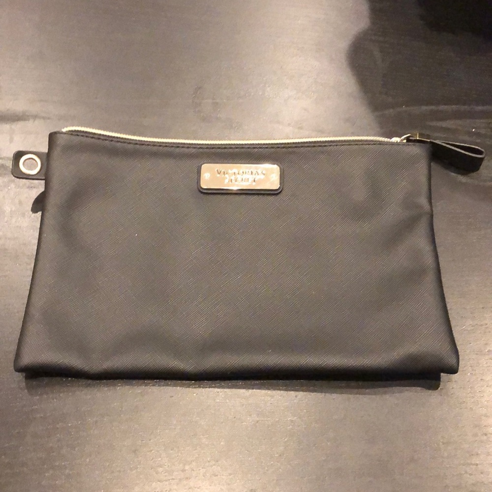 Victoria’s Secret Black Leather Makeup Bag
